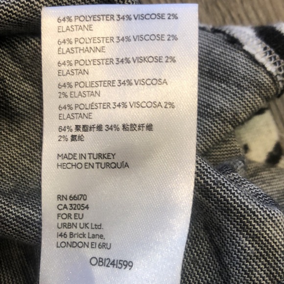 Anthropologie (M) Maeve Zebra-Striped V-neck Knit Top - Picture 12 of 12